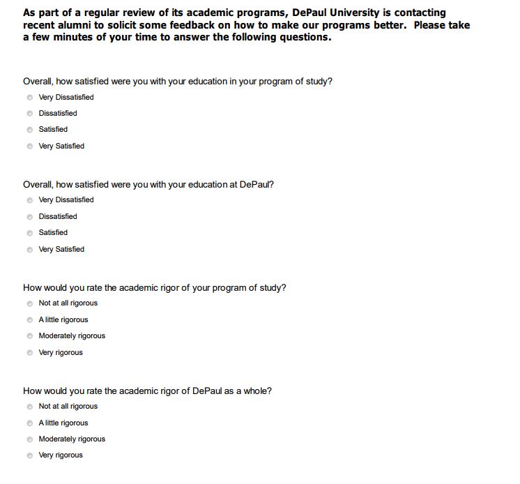 Alumni Survey Report 2013